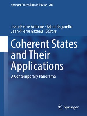cover image of Coherent States and Their Applications